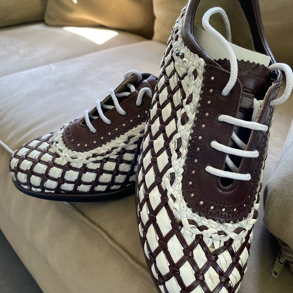 Aerogreen woman’s Golf shoe white/brown